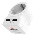Adaptor de călătorie pentru SUA 230V + 2x port USB