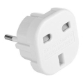 Adaptor de călătorie UK/EU 230V alb