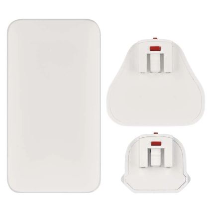 Adaptor de călătorie USB GaN, 100–250V, cu capete interschimbabile
