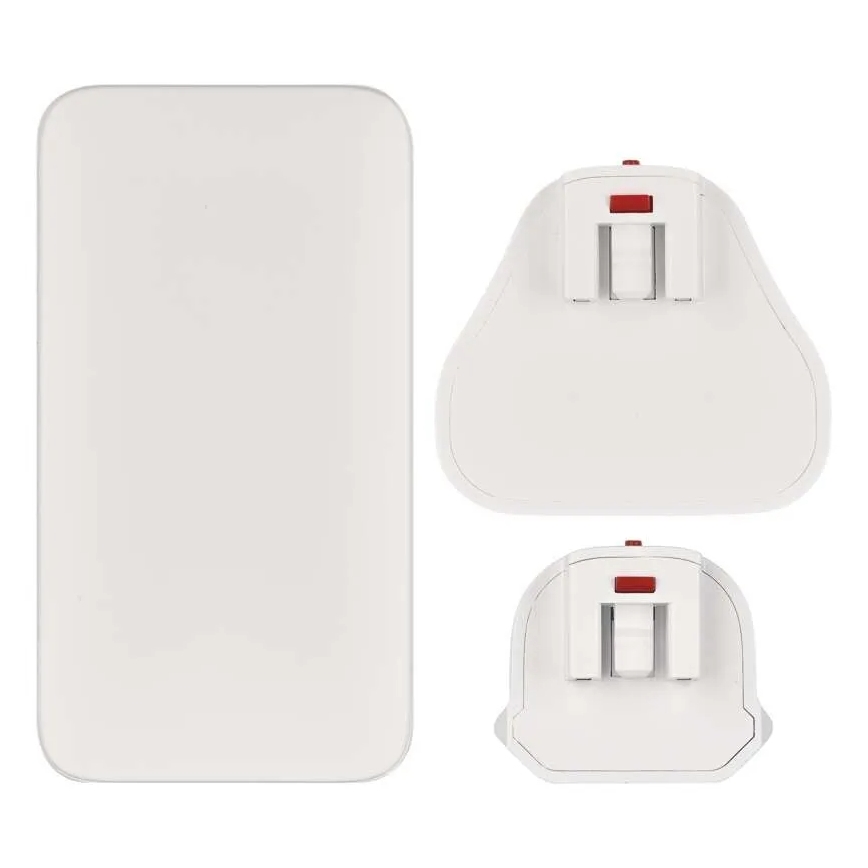 Adaptor de călătorie USB GaN, 100–250V, cu capete interschimbabile