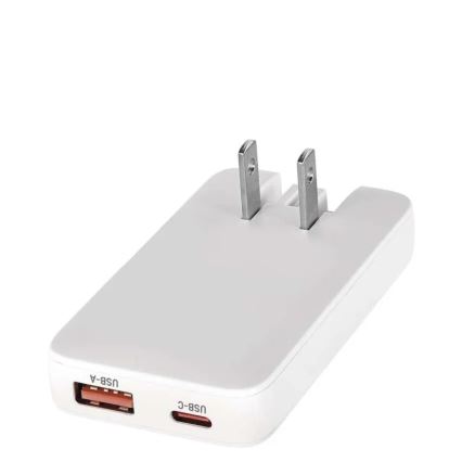 Adaptor de călătorie USB GaN, 100–250V, cu capete interschimbabile