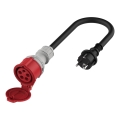 Adaptor de încărcare pentru mașini electrice Schuko 16 A (ștecăr) la CEE 16 A