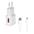 Adaptor de încărcare rapidă Winner Group 1xUSB-A PD 18W + USB cable USB-C/USB-A 1m