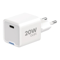 Adaptor de încărcare rapidă Winner Group 1xUSB-C Power Delivery 20W alb