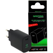 Adaptor de încărcare USB-C Power delivery 20W/230V negru PATONA