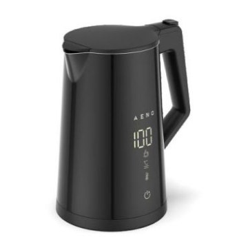 AENO - Fierbător electric inteligent cu afișaj LED, 1,7 l, 2200 W/230 V, negru