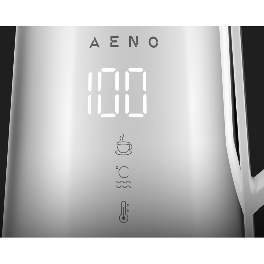 AENO - Fierbător electric inteligent cu afișaj LED 1,7 l 2200W/230V alb