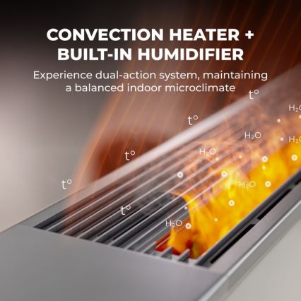 AENO - Încălzitor/convector electric inteligent 1000/2000W alb