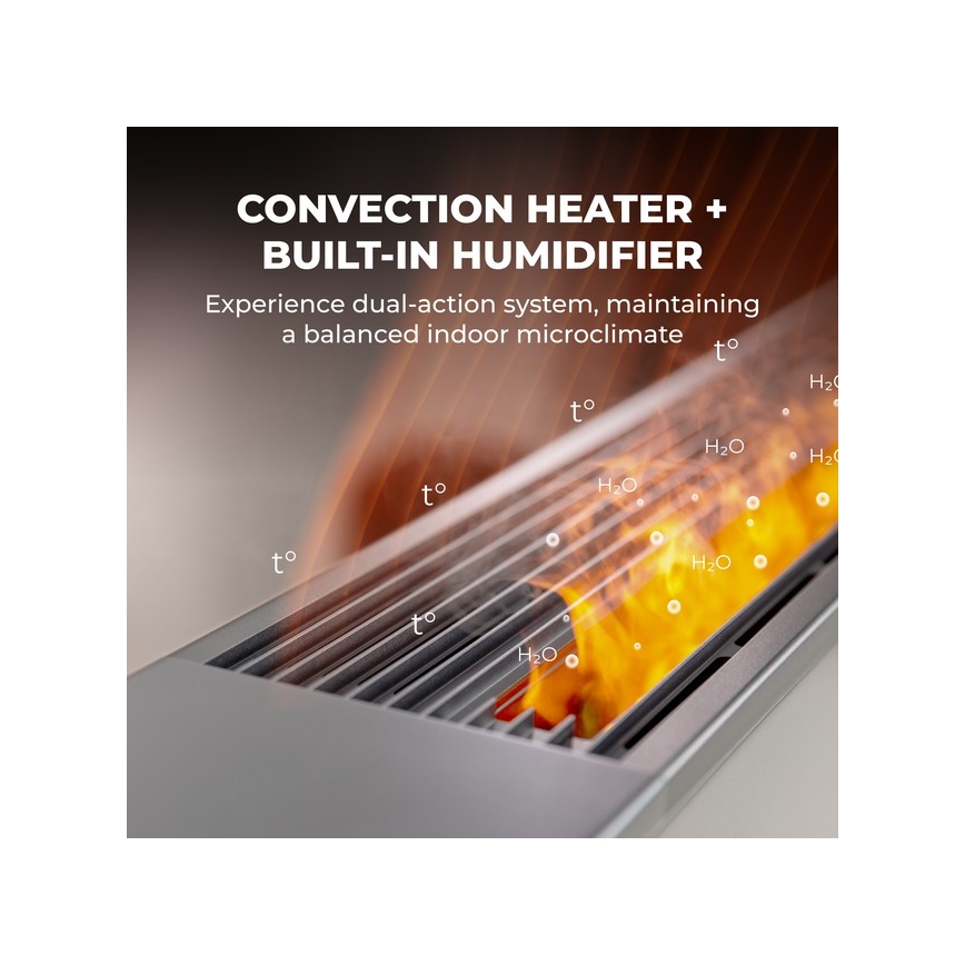 AENO - Încălzitor/convector electric inteligent 1000/2000W alb