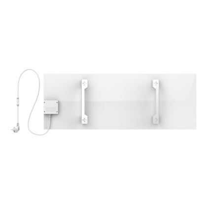 AENO - Panou infraroșu electric inteligent 700W, temporizator/termostat, IP44, Wi‑Fi, alb