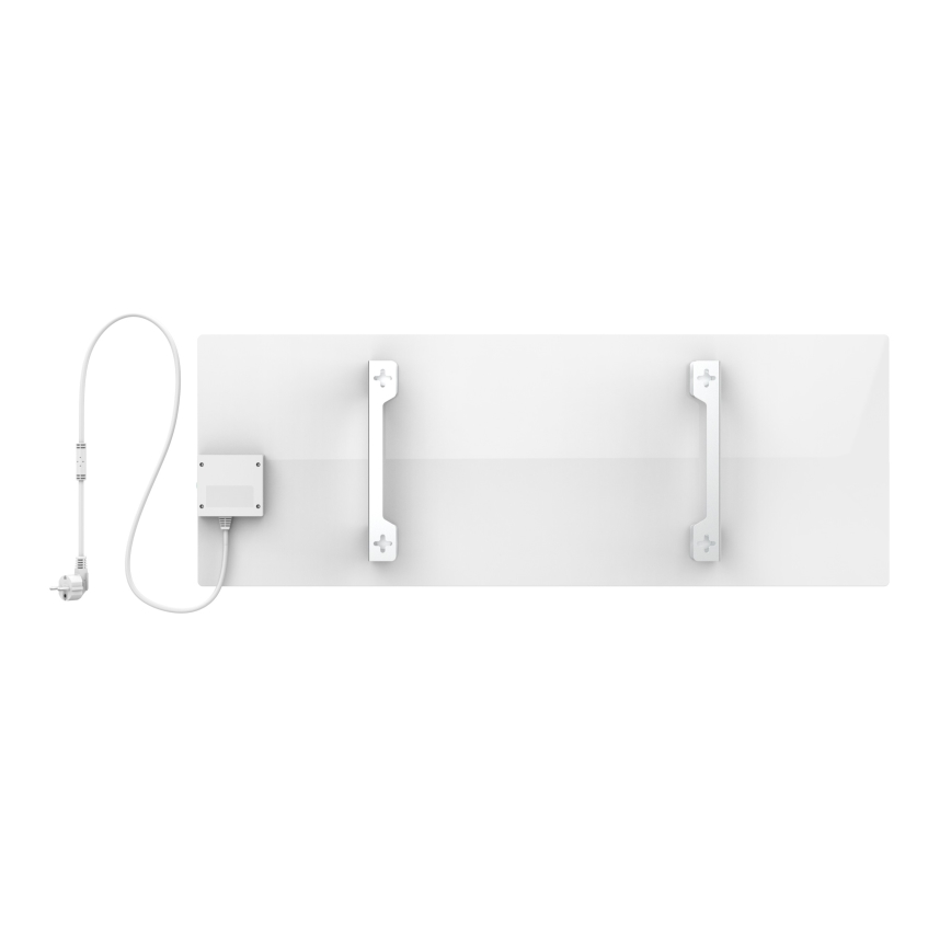 AENO - Panou infraroșu electric inteligent 700W, temporizator/termostat, IP44, Wi‑Fi, alb