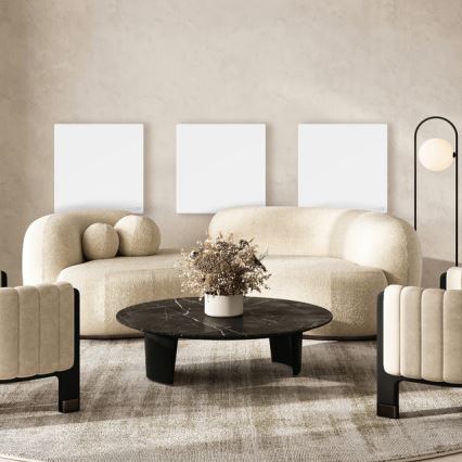 AENO - Panou infraroșu electric inteligent 500W, temporizator/termostat, Wi-Fi, alb