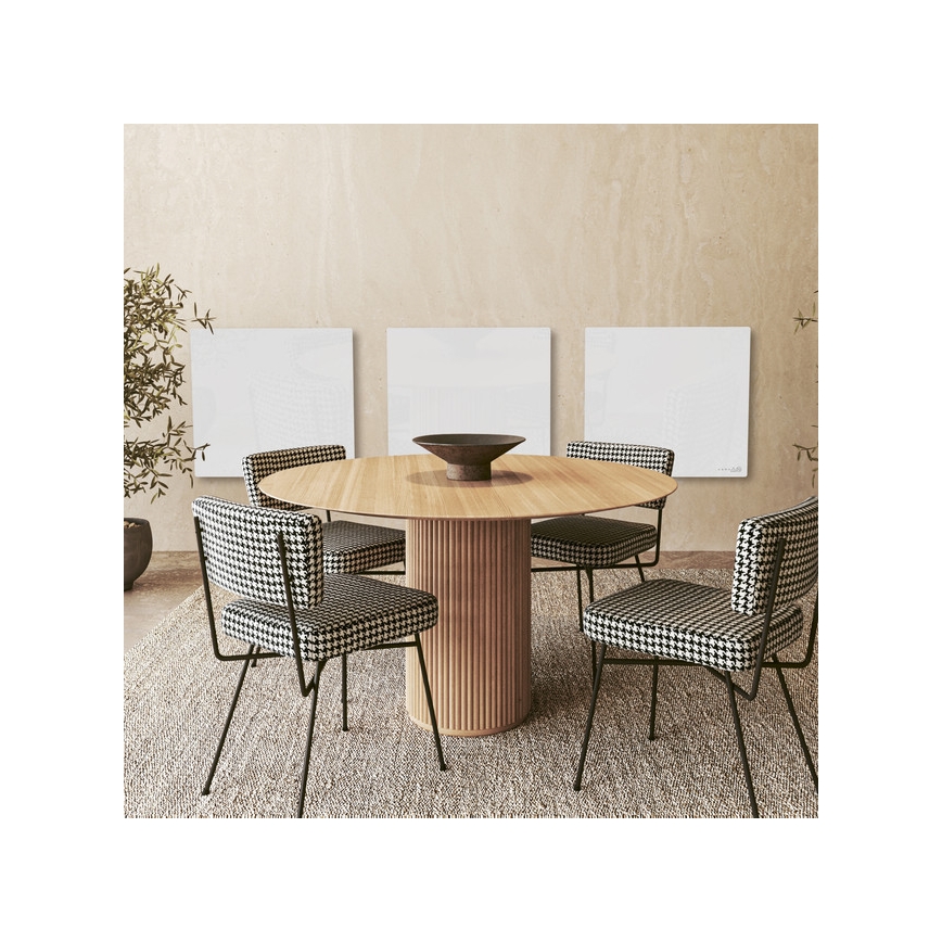 AENO - Panou infraroșu electric inteligent 500W, temporizator/termostat, Wi-Fi, alb