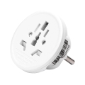 Aigostar - Adaptor de călătorie pentru UE, alb