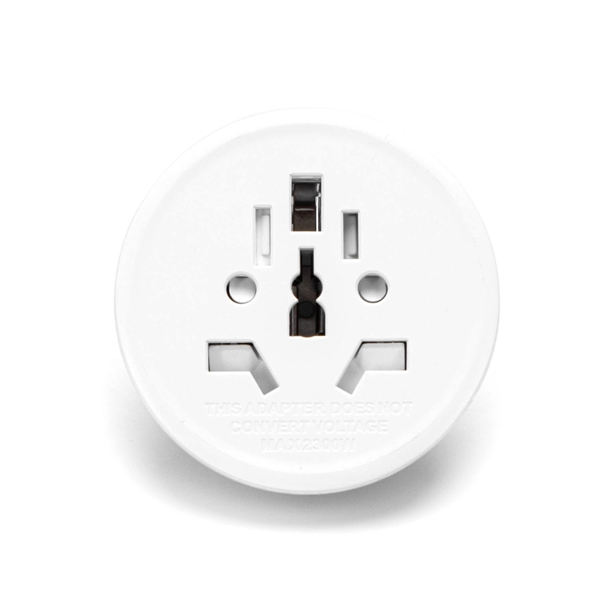 Aigostar - Adaptor de călătorie pentru UE, alb