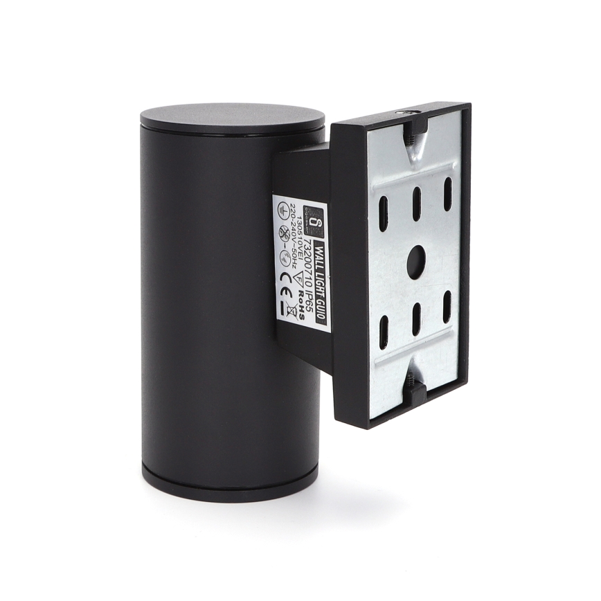 Aigostar - Aplică de exterior 1xGU10/230V IP65 neagră rotundă