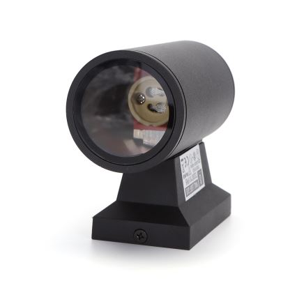 Aigostar - Aplică de exterior 1xGU10/230V IP65 neagră rotundă
