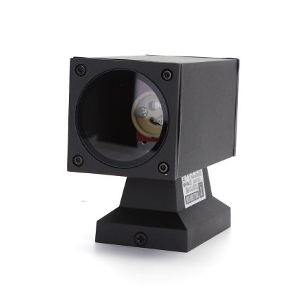 Aigostar - Aplica de perete pentru exterior 1xGU10/230V IP65, neagră, pătrată