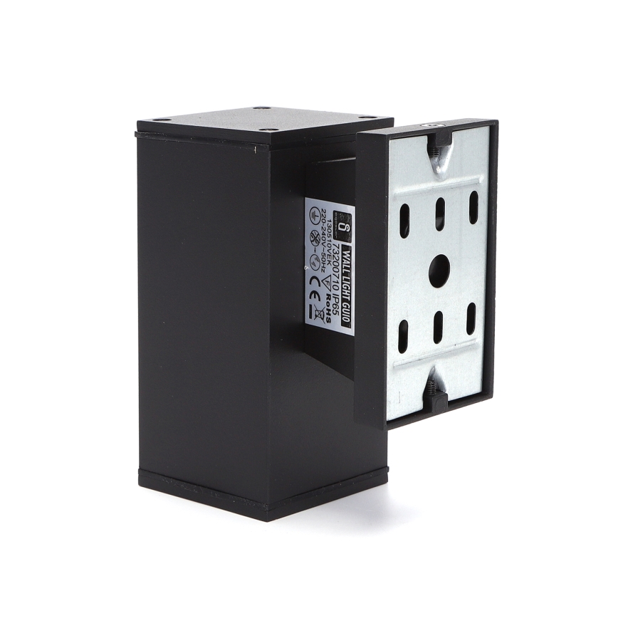 Aigostar - Aplica de perete pentru exterior 1xGU10/230V IP65, neagră, pătrată