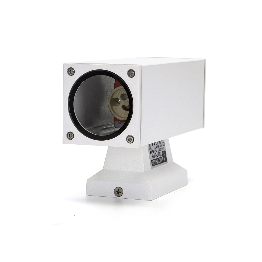 Aigostar - Aplică de perete pentru exterior 2xGU10/230V IP65 albă pătrată