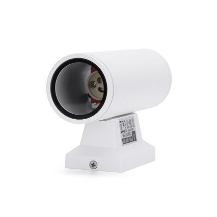 Aigostar - Aplică de perete pentru exterior 2xGU10/230V IP65 albă, rotundă