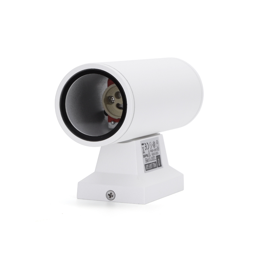 Aigostar - Aplică de perete pentru exterior 2xGU10/230V IP65 albă, rotundă