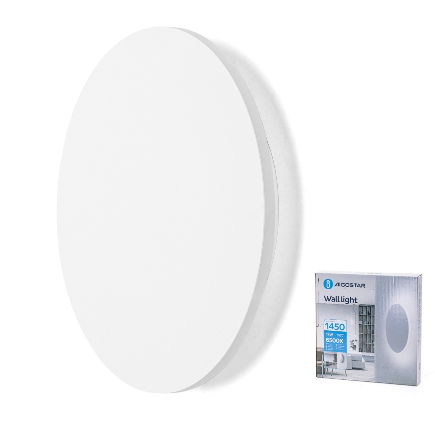 Aigostar - Aplică LED 12W, 230V, 6500K, 25 cm, albă