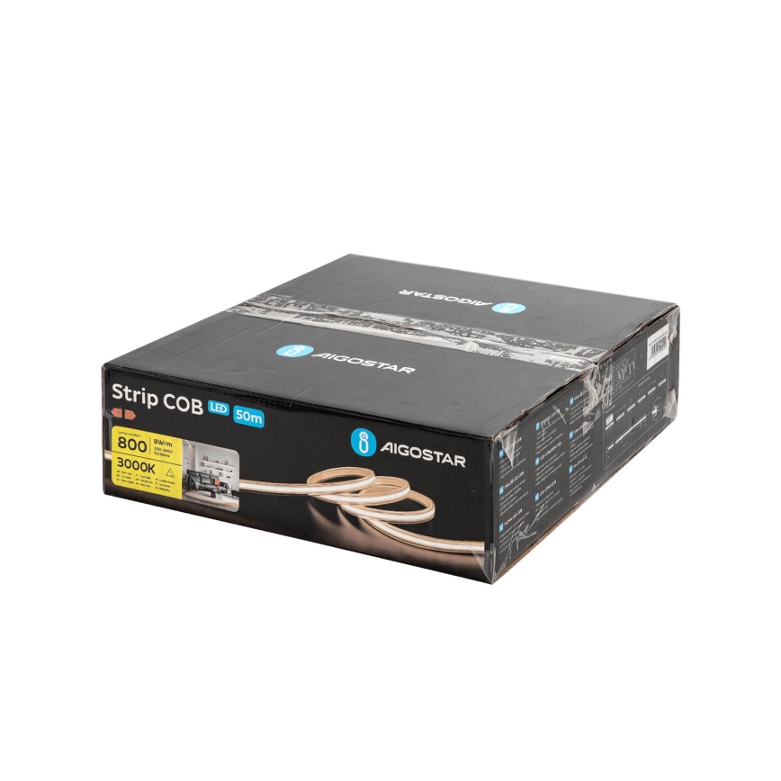 Aigostar - Bandă LED 50 m, 320W, 230V, 3000K, IP65