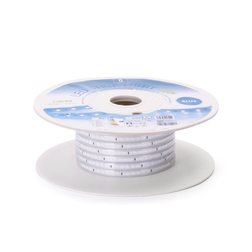 Aigostar - Bandă LED 50 m, 350 W, 230 V, albastru, IP65