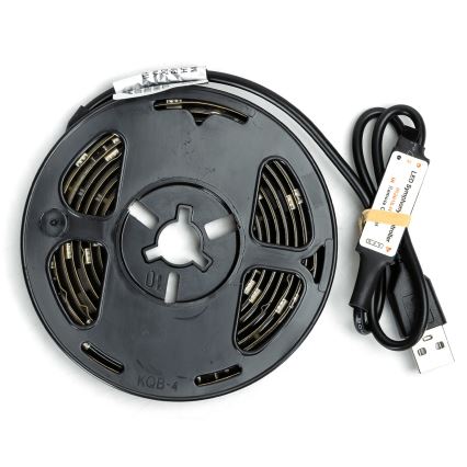 Aigostar - Bandă LED RGBIC reglabilă 2m LED/4,9W/5V + telecomandă