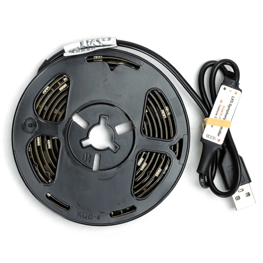 Aigostar - Bandă LED RGBIC reglabilă 2m LED/4,9W/5V + telecomandă