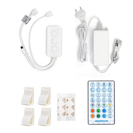 Aigostar - Bandă LED RGBW dimmabilă LED/48W/12V 2x7,5 m Wi-Fi