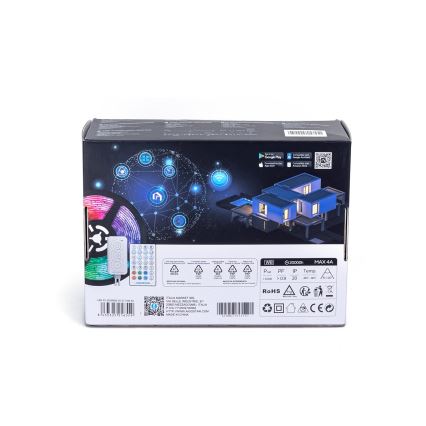 Aigostar - Bandă LED RGBW dimmabilă LED/48W/12V 2x7,5 m Wi-Fi