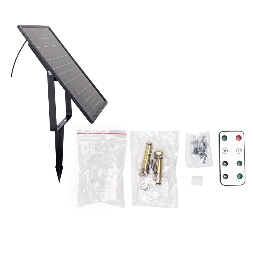 Aigostar - Bandă LED solară reglabilă LED/20W/3,2V 20 m 6500K IP65 + telecomandă