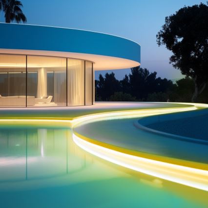 Aigostar - Bandă LED solară reglabilă LED/20W/3,2V 20 m 2700K IP65 20000 mAh + telecomandă