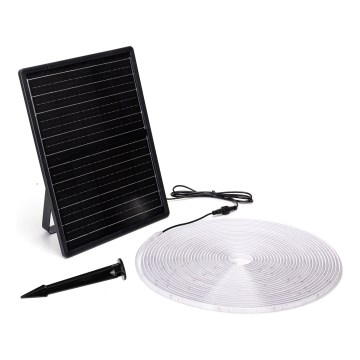 Aigostar - Bandă LED solară reglabilă LED/20W/3,2V 20 m 6500K IP65 + telecomandă