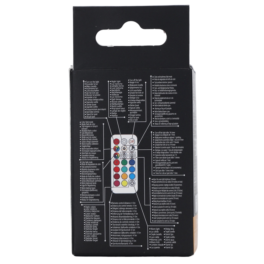 Aigostar - Bec LED RGBW reglabil GU10/4,8W/230V 3000K + telecomandă