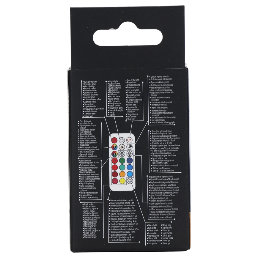 Aigostar - Bec LED RGBW GU10 reglabil, 6W, 230V, 3000K + telecomandă