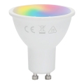 Aigostar - Bec LED RGBW reglabil GU10/4,8W/230V 3000K + telecomandă