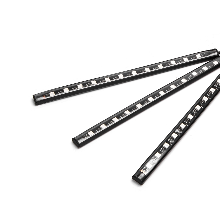 Aigostar - Bandă LED RGB reglabilă pentru mașină, LED 4,5 W / 5 V, cu telecomandă