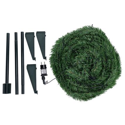 Aigostar - Brad de Crăciun LED pentru exterior, 1,2 m, 80 LED, IP44, verde, alb cald