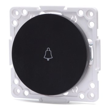 Aigostar - Buton de sonerie simplu, fără ramă, negru