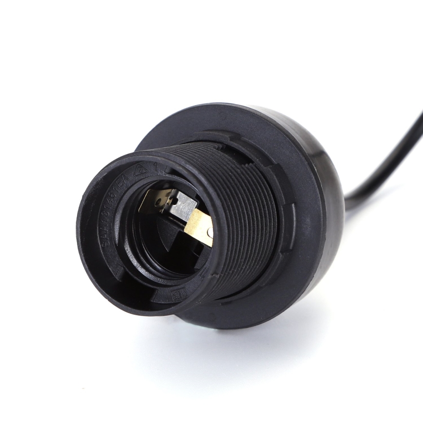 Aigostar - Cablu de alimentare 1xE27/60W/250V negru