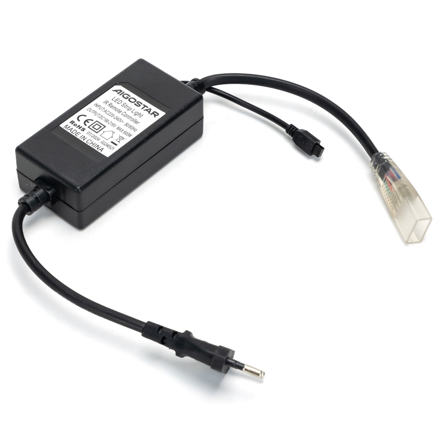 Aigostar - Cablu de alimentare pentru bandă LED RGB 1000W/230V cu telecomandă