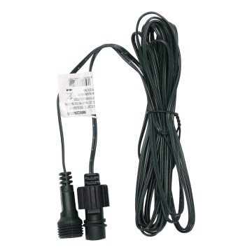 Aigostar - Cablu prelungitor de exterior pentru șiruri de lumini, 5 m, IP45, verde închis