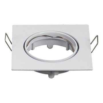 Aigostar - Cadru pentru spot încastrat GU10 8,2x8,2 cm alb