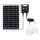 Aigostar - Candelabru solar LED cu senzor 2x LED / 35W / 12V 6000 mAh 6500 K IP65 diametru 10 cm + telecomandă