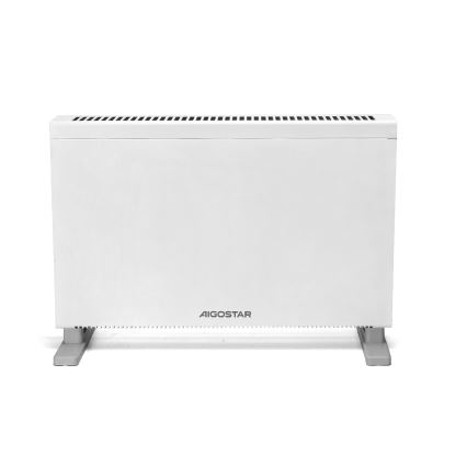 Aigostar - Încălzitor electric/convector cu afișaj LCD ECO/1250/2000W/230V + telecomandă