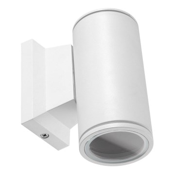 Aigostar - Corp de iluminat de perete pentru exterior 1xGU10/230V IP65 alb rotund