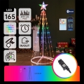 Aigostar - Decorațiune de Crăciun inteligentă LED RGBICW, plasă MESH pentru exterior, 165 LED-uri/230V, 1,8 m, IP44 + telecomandă